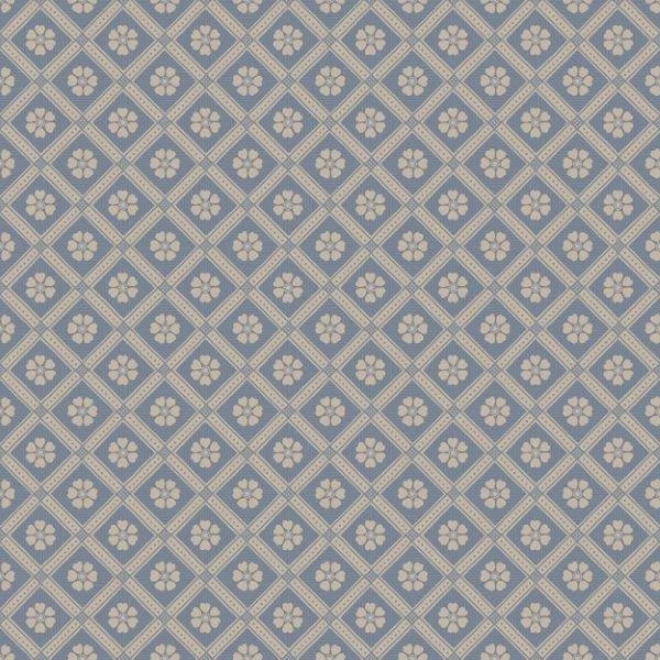 Borastapeter Tapete Fliesenmuster Graublau - 53 cm x 10.05 m - 660576