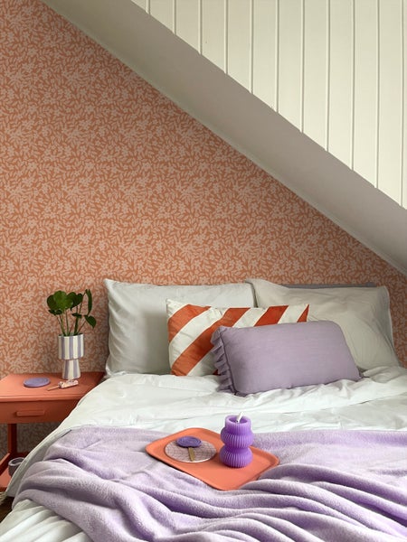 ESTAhome Tapete Blumen Terrakotta - 50 x 900 cm - 131442
