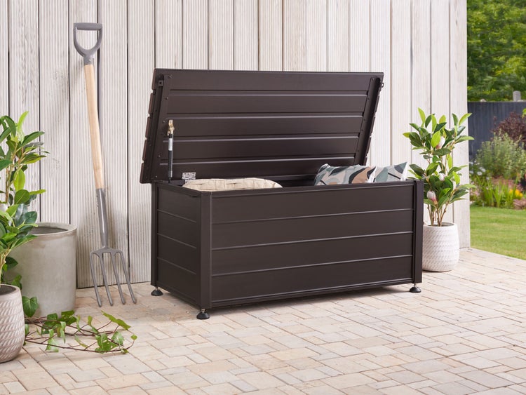 Abbildung der Maße einer Gartenbox