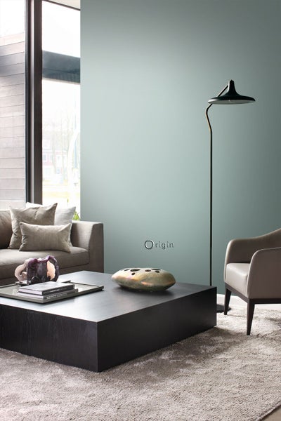 Origin Wallcoverings Tapete Uni Lagunengrün - 53 cm x 10.05 m - 347365