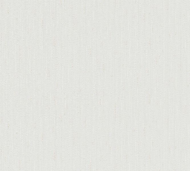 Weiße Vinyltapete mit Textilstruktur