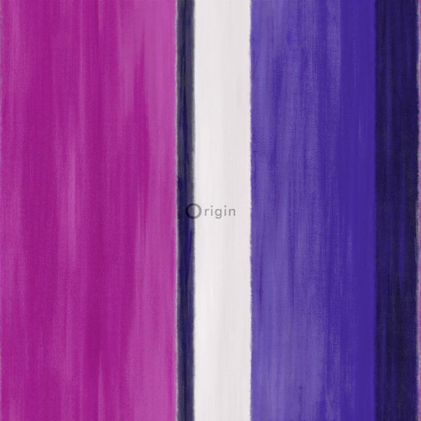 Origin Wallcoverings Tapete Streifen Rosa und Lila - 53 cm x 10.05 m - 346928