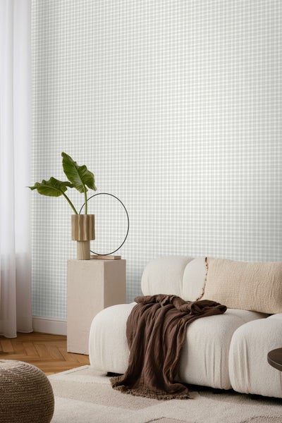 Borastapeter Tapete Karomuster Grau - 53 cm x 10.05 m - 660386