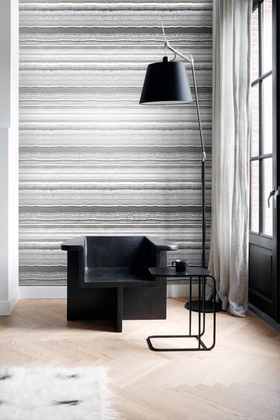 Origin Wallcoverings Tapete Marmor-Optik Schwarz und Weiß - 53 cm x 10.05 m - 337238