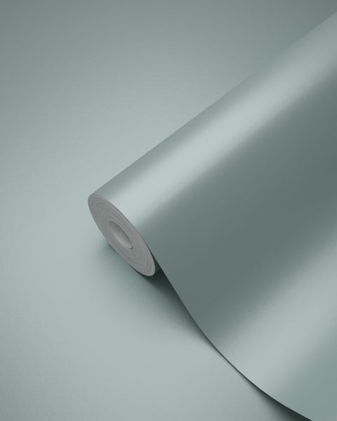 Origin Wallcoverings Tapete Uni Lagunengrün - 53 cm x 10.05 m - 347365