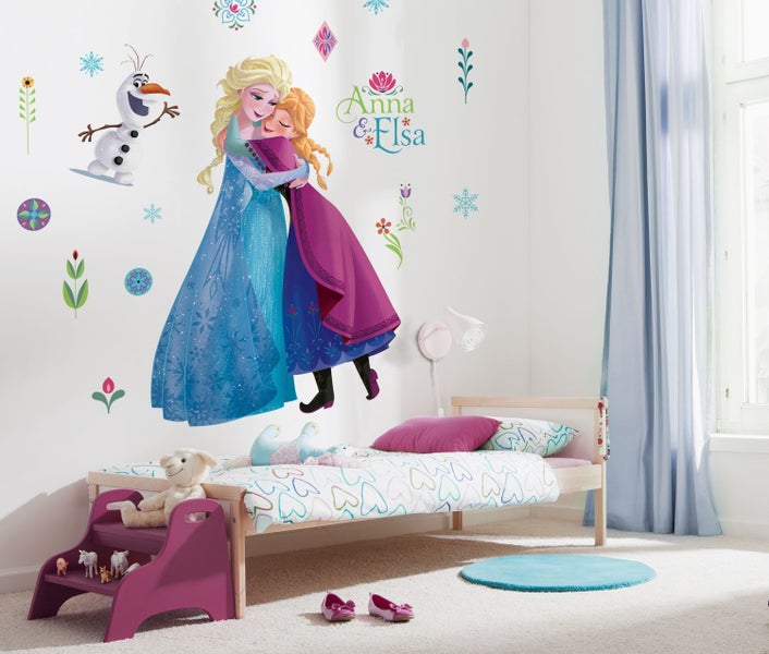 Disney Wandtattoo Die Eiskönigin Nordix Sommer XXL Blau und Lila - 127 x 200 cm - 612431