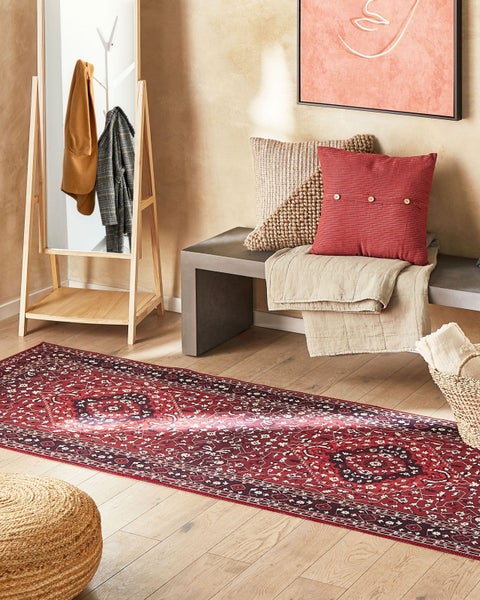 Teppich VADKADAM Dunkelrot 80 x 300 cm