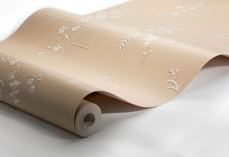 Borastapeter Tapete Blumen Sandbeige - 53 cm x 10.05 m - 660086