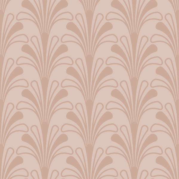 Origin Wallcoverings Tapete Art Decó Muster Terrakottarosa - 50 x 900 cm - 347968