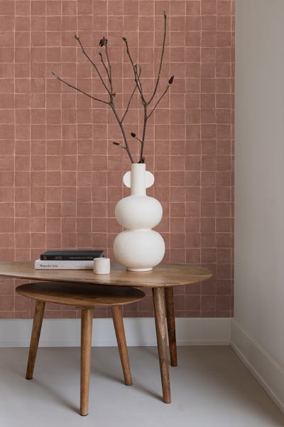 Origin Wallcoverings Tapete Fliesenmuster Braun - 50 x 900 cm - 348046
