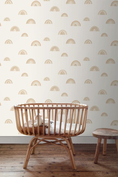 ESTAhome Tapete Regenbogen Beige - 53 cm x 10.05 m - 139685