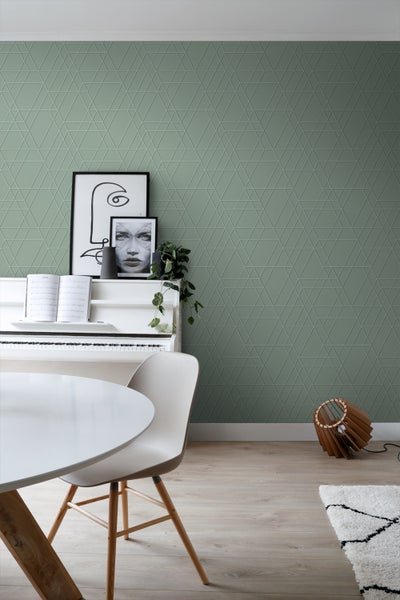 ESTAhome Tapete 3D-Muster Mintgrün - 50 x 900 cm - 139602
