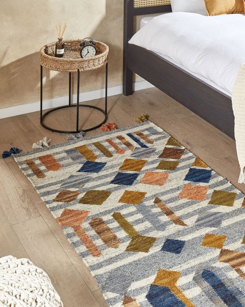 Teppich KASAKH Bunt 80 x 150 cm Wolle Kelim