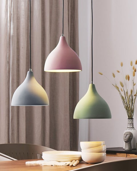 Hängeleuchte LAMBRO Beton Rosa