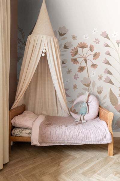 ESTAhome Fototapete Blumen Beige, Terrakotta und Rosa - 2 x 2.79 m - 159410