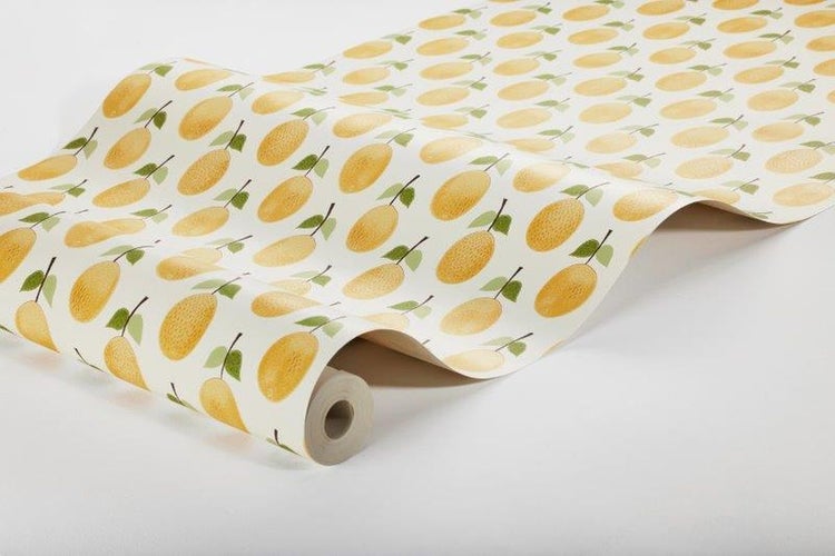 Borastapeter Tapete Obst Gelb - 53 cm x 10.05 m - 660746