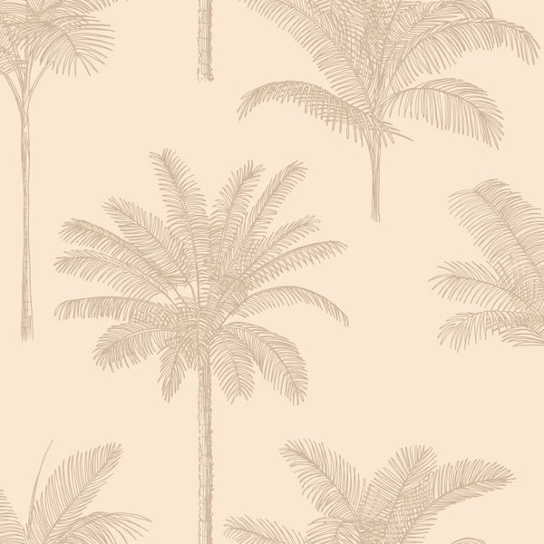 ESTAhome Tapete Palmen Beige - 53 cm x 10.05 m - 139740