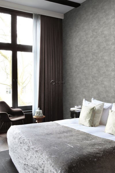 Origin Wallcoverings Tapete Betonoptik Dunkelgrau - 53 cm x 10.05 m - 347605