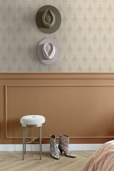 ESTAhome Tapete grafische Form Beige - 50 x 900 cm - 139634