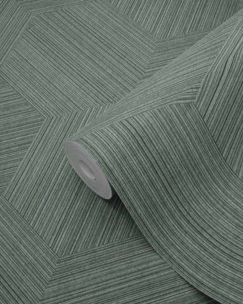 Origin Wallcoverings Tapete 3D-Muster Graugrün - 50 x 900 cm - 347944