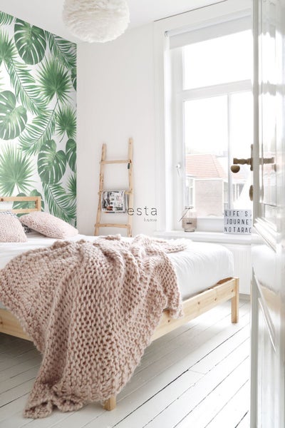 ESTAhome Fototapete tropische Blätter Grün - 200 x 279 cm - 158897