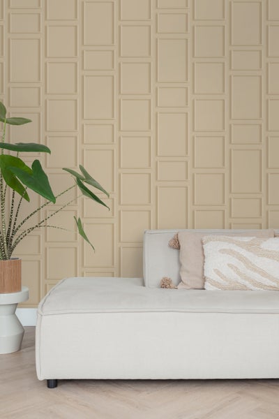 ESTAhome Tapete Holzwandverkleidung Sandbeige - 50 x 900 cm - 139928