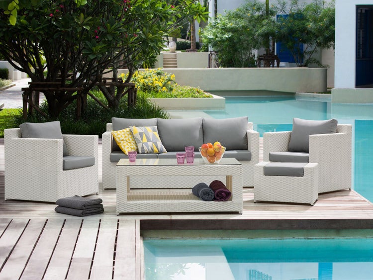 Outdoor Kissenbezug Set ROMA Grau
