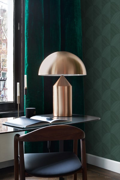 Origin Wallcoverings Tapete 3D Muster Dunkelgrün - 53 cm x 10.05 m - 347939
