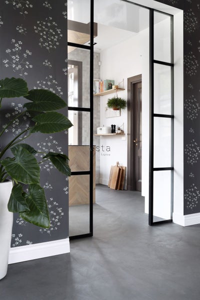 ESTAhome Tapete Blütenzweige Schwarz - 53 cm x 10.05 m - 148737
