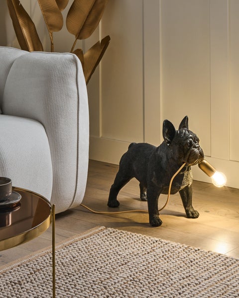 Tischlampe Hund BAXTER Schwarz