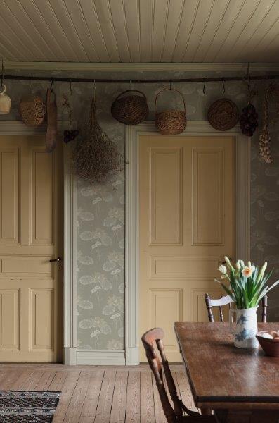 Borastapeter Tapete Blumen Beige - 53 cm x 10.05 m - 660009