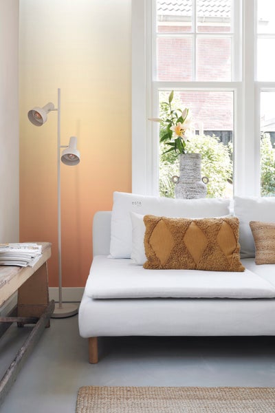 ESTAhome Fototapete Dip-Dye Muster Orange - 200 x 279 cm - 159255
