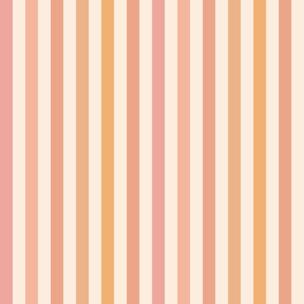 ESTAhome Tapete Streifen Orange und Rosa - 50 x 900 cm - 131604