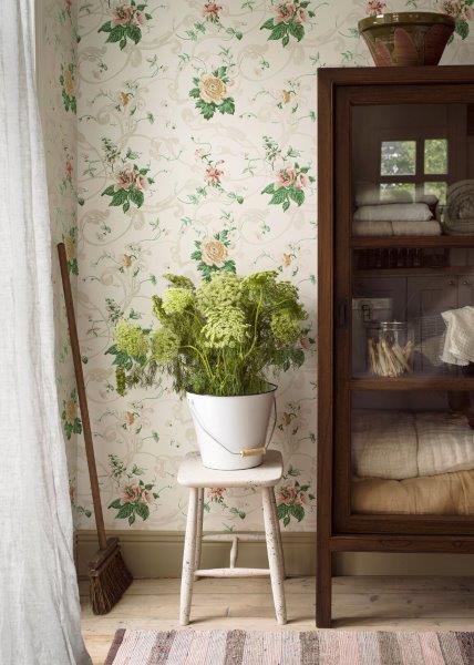 Borastapeter Tapete Blumen Multicolor - 53 cm x 10.05 m - 660049