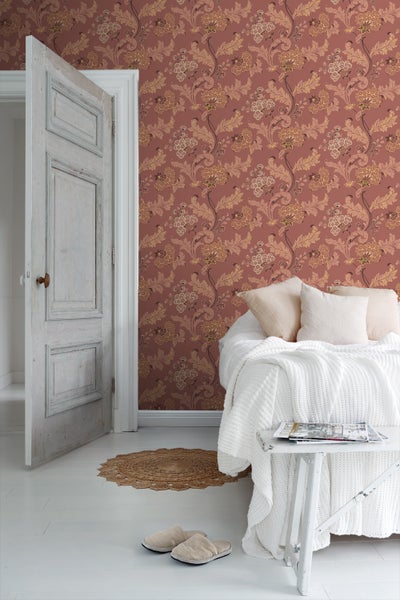 Duro Tapete Blumen Rot - 53 cm x 10.05 m - 661199
