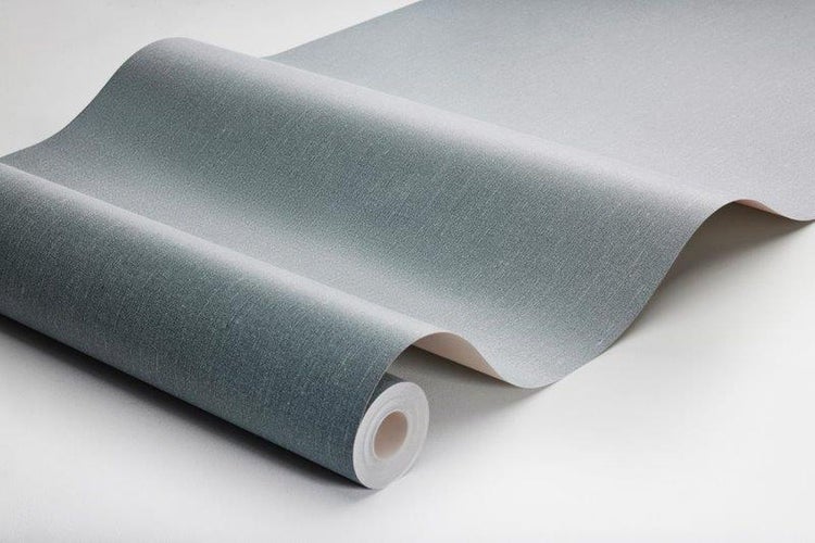 Borastapeter Tapete Uni Graublau - 53 cm x 10.05 m - 660467