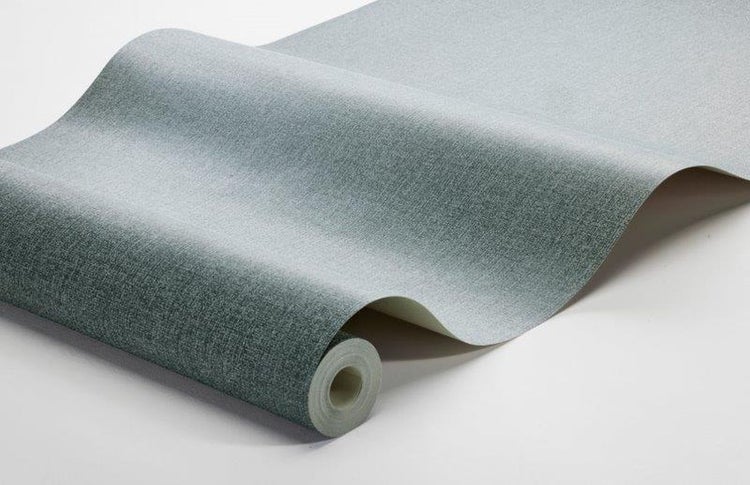 Borastapeter Tapete Leinen-Optik Graublau - 53 cm x 10.05 m - 660225