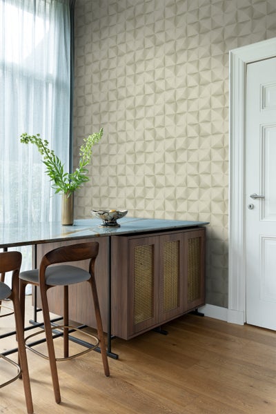 Origin Wallcoverings Tapete 3D Muster Hellbeige - 50 x 900 cm - 347959