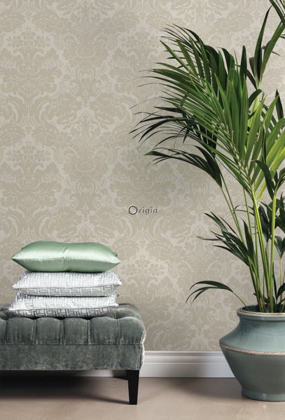Origin Wallcoverings Tapete Ornamente Beigebraun - 53 cm x 10.05 m - 347038
