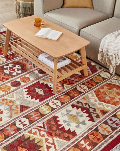 Teppich AYGAVAN Bunt 160 x 230 cm Wolle Kelim
