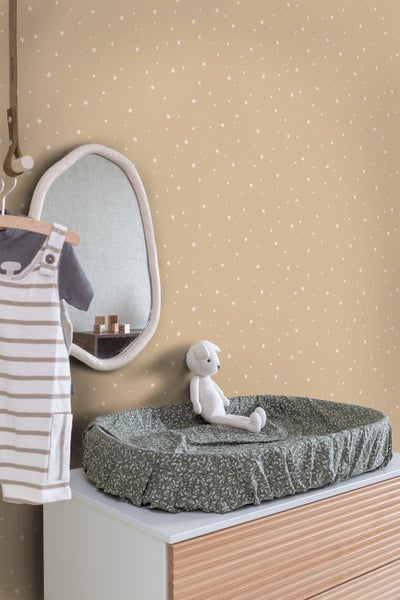 ESTAhome Tapete kleine Sterne Beige - 53 cm x 10.05 m - 139687