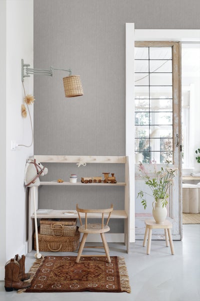 ESTAhome Tapete Jeans-Optik Taupe Grau - 53 cm x 10.05 m - 148604