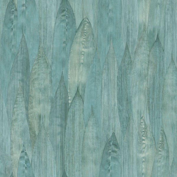 Origin Wallcoverings Tapete Blätter Lagunengrün - 53 cm x 10.05 m - 347369