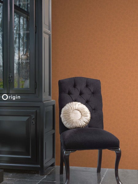 Origin Wallcoverings Tapete Blumen Safrangelb - 53 cm x 10.05 m - 345438