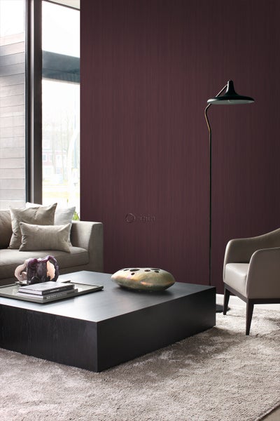 Origin Wallcoverings Tapete feine Streifen Dunkelviolett - 53 cm x 10.05 m - 345410