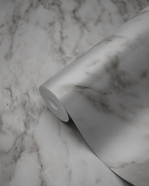 Origin Wallcoverings Tapete Marmor-Optik Grau - 53 cm x 10.05 m - 347391