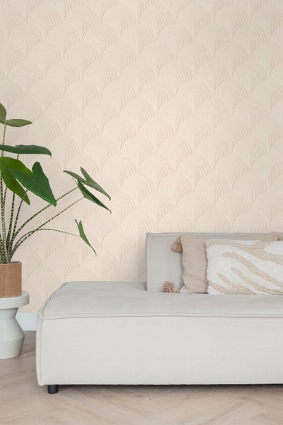 ESTAhome Tapete 3D Muster Hellbeige - 50 x 900 cm - 131106