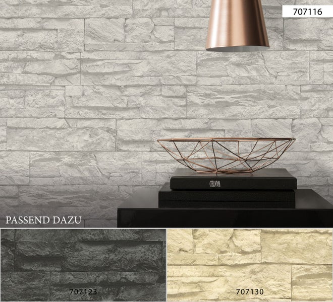 Tapetenrolle mit Steinmuster