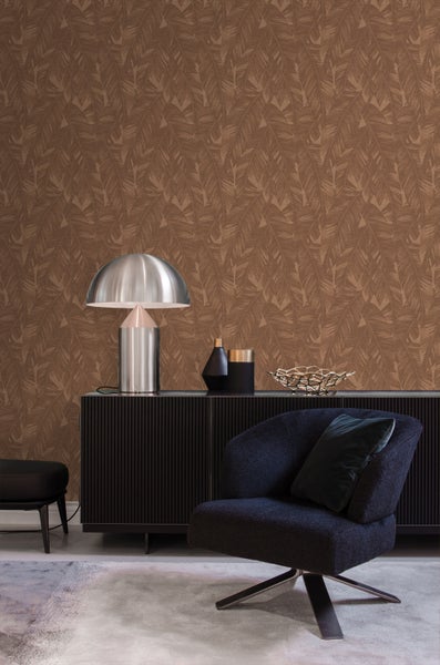 Origin Wallcoverings Tapete Bananenblätter Terrakottabraun - 50 x 900 cm - 348057