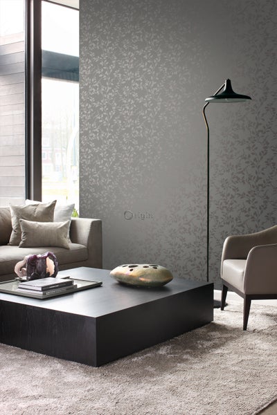 Origin Wallcoverings Tapete Blätter Taupe - 53 cm x 10.05 m - 345930
